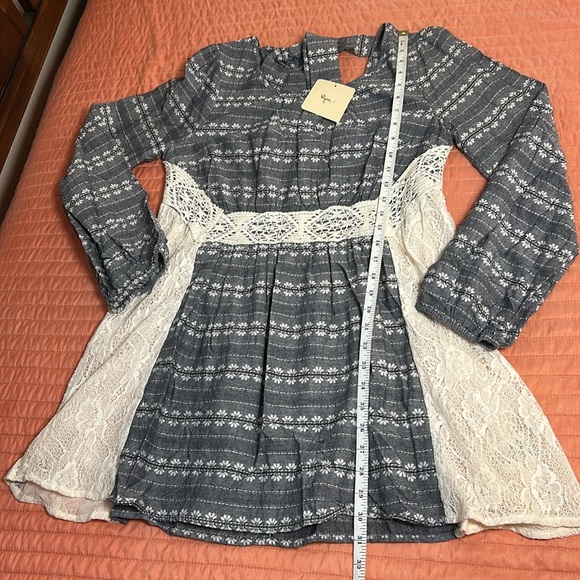 NWT Anthropologie Ryu Lace Cutout Peasant Dress Size L - Picture 15 of 16